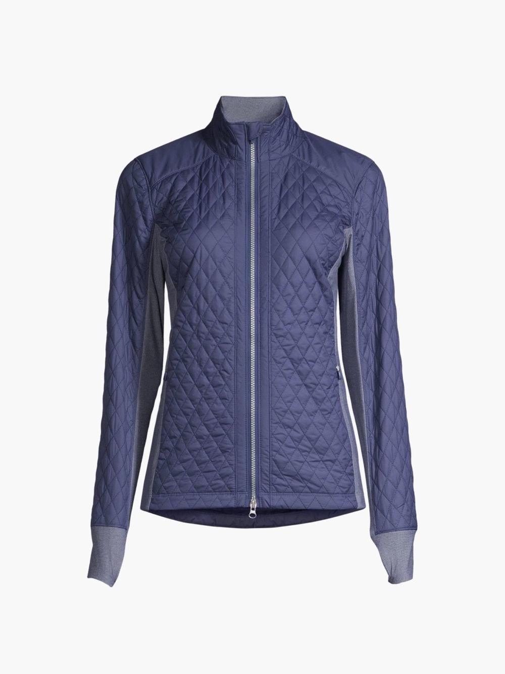 Zero Restriction Women's Small Sydney Quilted Golf Jacket Storm Blue Gray